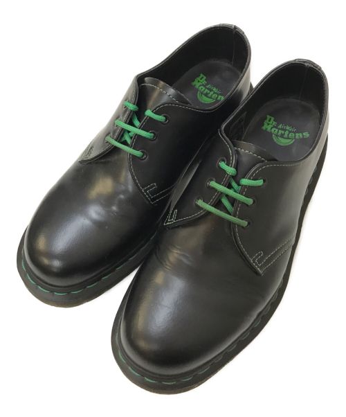 Dr.Martens（ドクターマーチン）Dr.Martens (ドクターマーチン) 1461 GS 3EYEシューズ ブラック×グリーン サイズ:UK8(27CM)の古着・服飾アイテム