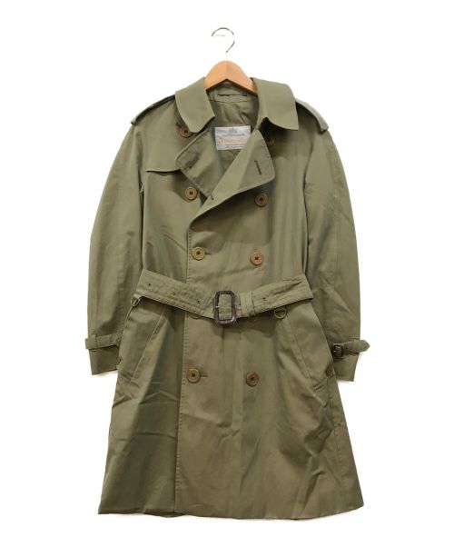 Aquascutum（アクアスキュータム）Aquascutum (アクアスキュータム) D菅ベルト玉虫トレンチコート カーキ サイズ:不明の古着・服飾アイテム