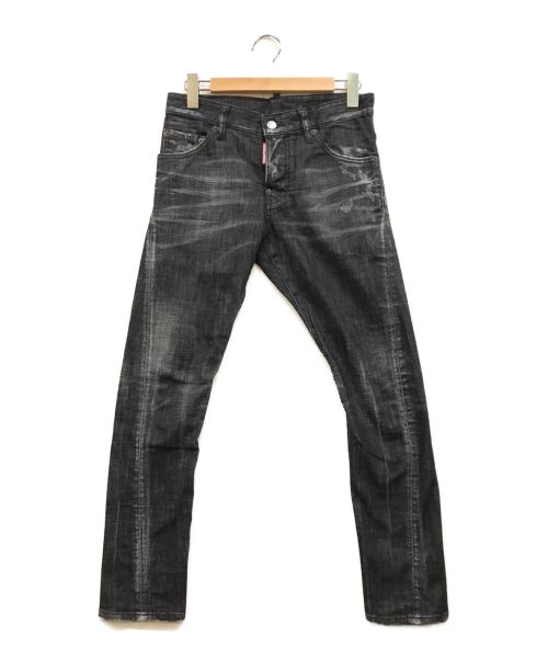 DSQUARED2（ディースクエアード）DSQUARED2 (ディースクエアード) Sexy Twist Jean デニムパンツ ブラック サイズ:42の古着・服飾アイテム