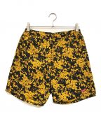 SUPREMEシュプリーム）の古着「Nylon Water Short Black Floral」｜イエロー×ブラック