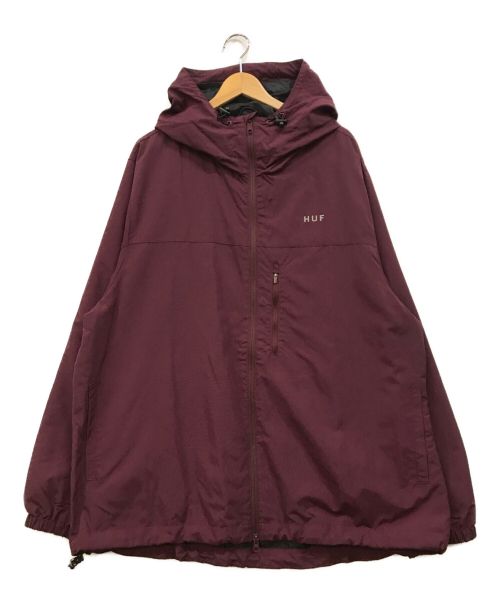 HUF（ハフ）HUF (ハフ) Essentials Zip Standard Shell JKT ボルドー サイズ:XXLの古着・服飾アイテム