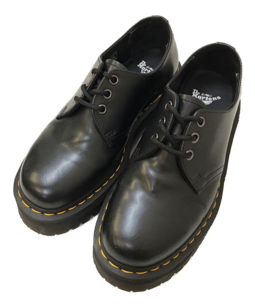 Dr.Martens（ドクターマーチン）Dr.Martens (ドクターマーチン) 1461 QUAD 厚底 3ホール シューズ ブラック サイズ:UK6の古着・服飾アイテム