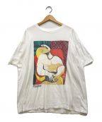 VINTAGEヴィンテージ）の古着「PicassoプリントTシャツ」｜ホワイト