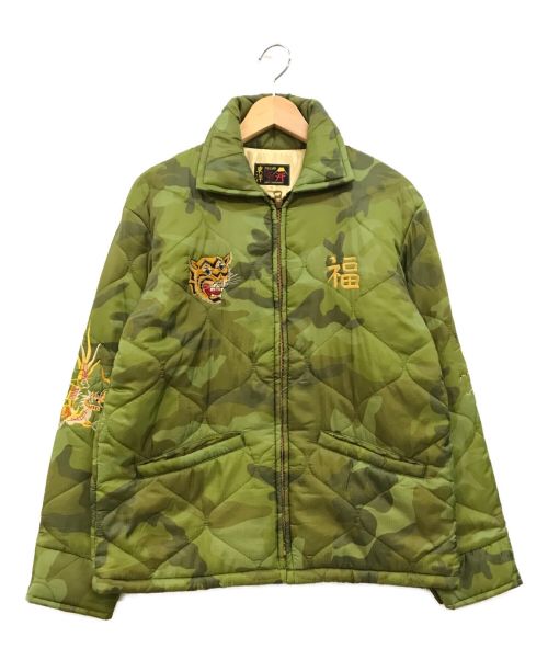 TAILOR 東洋（テーラー東洋）TAILOR 東洋 (テーラー東洋) SOUVENIR JACKET NYLON Camouflage ”Vietnam Map” オリーブ サイズ:Mの古着・服飾アイテム