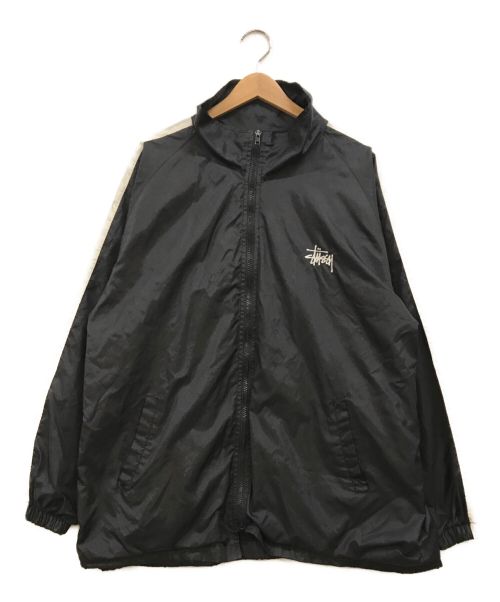 stussy sport（ステューシー スポーツ）stussy sport (ステューシー スポーツ) サイドラインナイロンジャケット ブラック サイズ:下記参照の古着・服飾アイテム