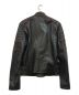 DIESEL Black Gold (ディーゼル ブラック ゴールド) パデットライダースジャケット ダークネイビー サイズ:46：26800円