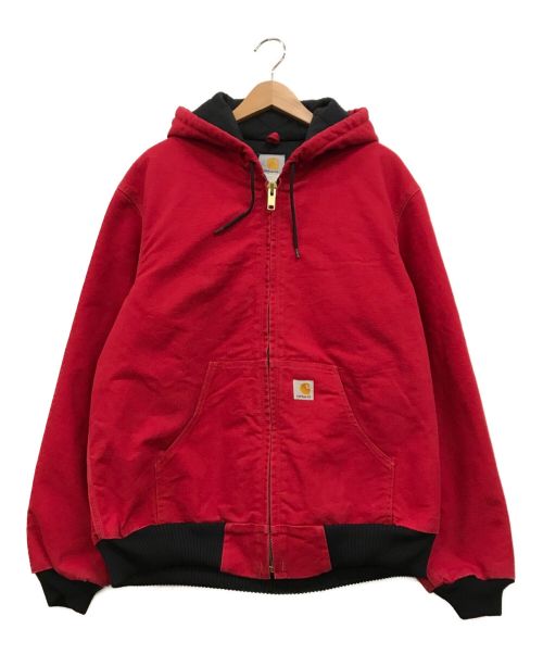 CarHartt（カーハート）CarHartt (カーハート) アクティブジャケット レッド×ブラック サイズ:Mの古着・服飾アイテム