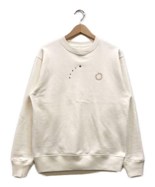 OLD FOLK HOUSE（オールドフォークハウス）OLD FOLK HOUSE (オールドフォークハウス) Circle Logo Studs Sweatshirt ホワイト サイズ:下記参照の古着・服飾アイテム