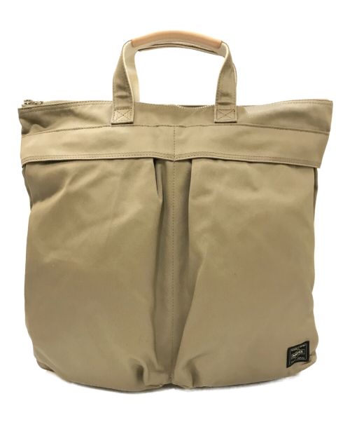 PORTER（ポーター）PORTER (ポーター) WEAPON 2WAY HELMETBAG ベージュの古着・服飾アイテム