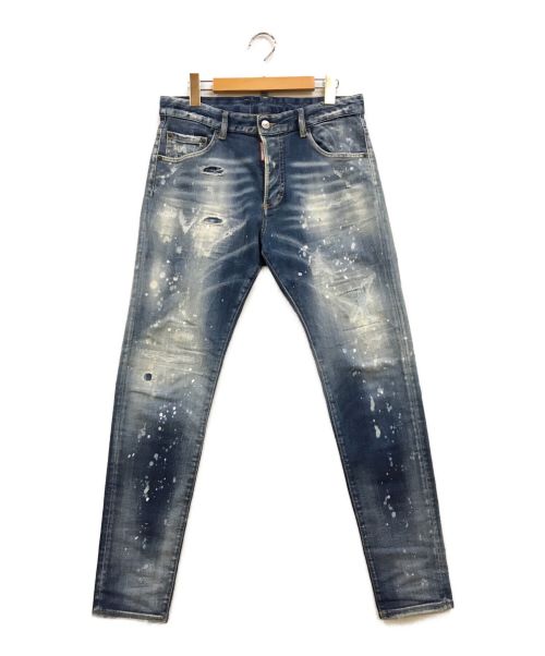 DSQUARED2（ディースクエアード）DSQUARED2 (ディースクエアード) skinny dan jeans インディゴ サイズ:40の古着・服飾アイテム