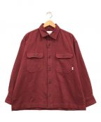 WTAPSダブルタップス）の古着「DECK 02 / LS / COTTON. TWILL シャツジャケット」｜ボルドー