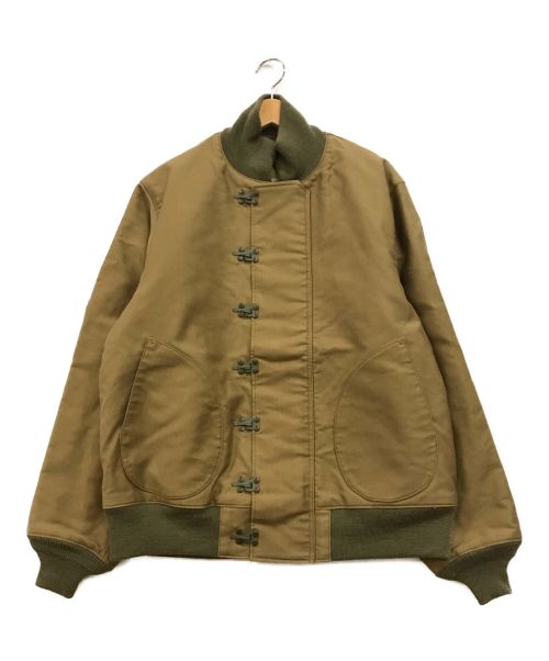 BUZZ RICKSON'S（バズリクソンズ）BUZZ RICKSON'S (バズリクソンズ) NAVY DEPARTMENT デッキフックジャケット カーキ サイズ:42の古着・服飾アイテム