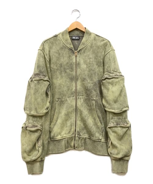 DIESEL（ディーゼル）DIESEL (ディーゼル) S-Ginnet Bomber Jacket グリーン サイズ:Mの古着・服飾アイテム