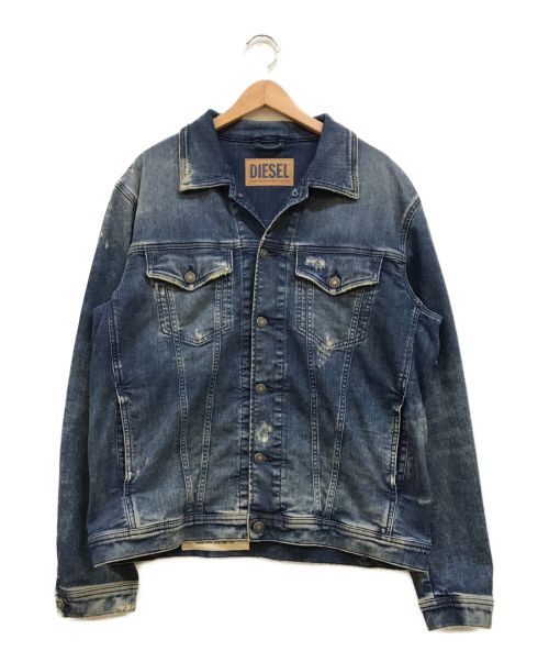 DIESEL（ディーゼル）DIESEL (ディーゼル) Nhill TW Trucker Jacket インディゴ サイズ:XLの古着・服飾アイテム