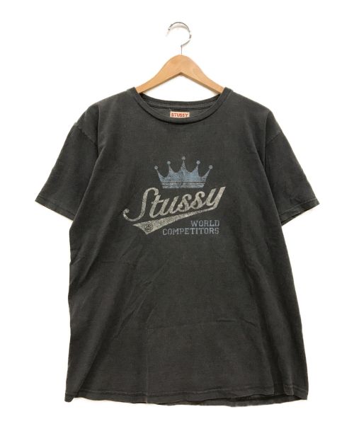 OLD STUSSY（オールドステューシー）OLD STUSSY (オールドステューシー) プリントTシャツ グレー サイズ:Mの古着・服飾アイテム