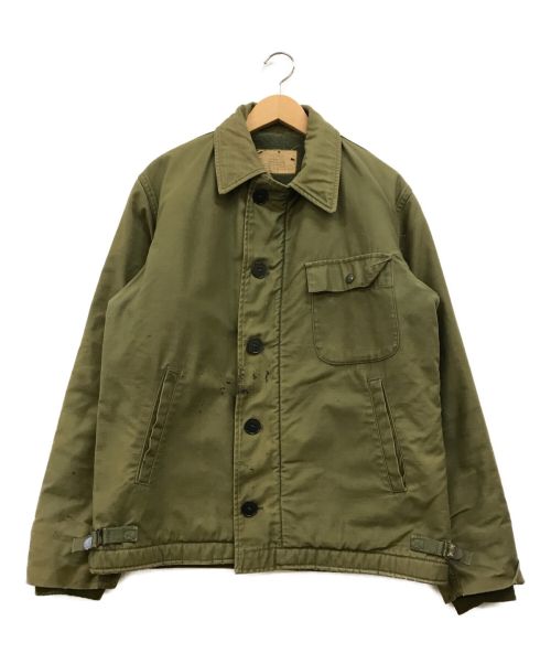 US ARMY（ユーエスアーミー）US ARMY (ユーエス アーミー) A-2 DECK JACKET カーキ サイズ:下記参照の古着・服飾アイテム