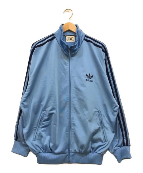 adidas（アディダス）adidas (アディダス) 万国旗タグ トレフォイルトラックジャケット ブルー サイズ:F174の古着・服飾アイテム