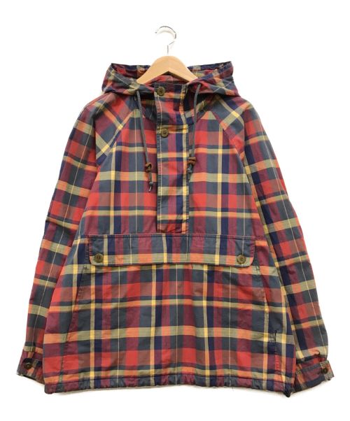 OLD GAP（オールドギャップ）OLD GAP (オールドギャップ) チェックアノラックパーカー レッド×ブルー サイズ:Mの古着・服飾アイテム