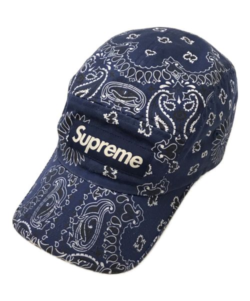 SUPREME（シュプリーム）SUPREME (シュプリーム) Bandana Camp Cap ネイビーの古着・服飾アイテム