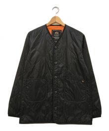 ALPHA INDUSTRIES（アルファインダストリーズ）の古着「キルティングジャケット」｜ブラック