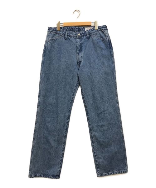 CRT Jeans&Sports（シーアールティー）CRT Jeans&Sports (シーアールティー) ツインウォッシュストレートジーンズ インディゴ サイズ:33の古着・服飾アイテム