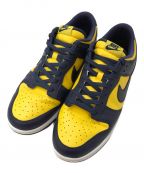 NIKEナイキ）の古着「DUNK LOW 'Michigan'」｜ネイビー×イエロー