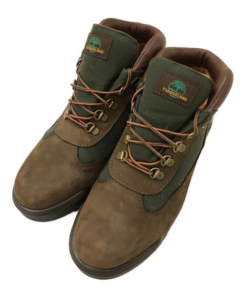 Timberland（ティンバーランド）Timberland (ティンバーランド) FIELD BOOTS F/L WP ブラウン×グリーン サイズ:27.5㎝の古着・服飾アイテム