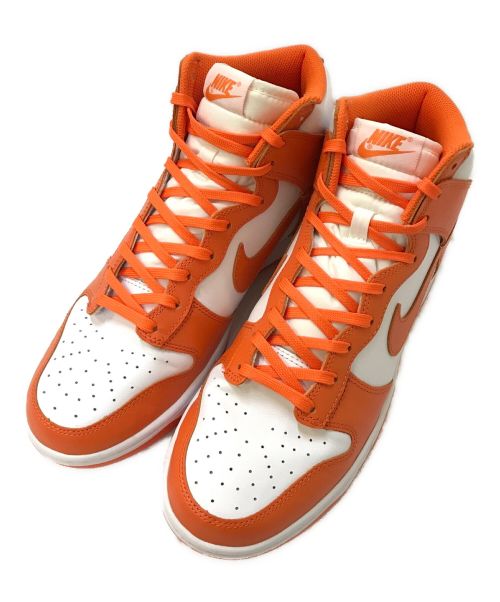 NIKE（ナイキ）NIKE (ナイキ) DUNK HIGH ORANGE BLAZE SYRACUSE オレンジ×ホワイト サイズ:28cmの古着・服飾アイテム