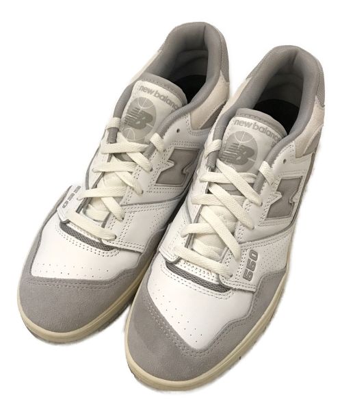 NEW BALANCE（ニューバランス）NEW BALANCE (ニューバランス) ローカットスニーカー ホワイト×グレー サイズ:28cm 未使用品の古着・服飾アイテム