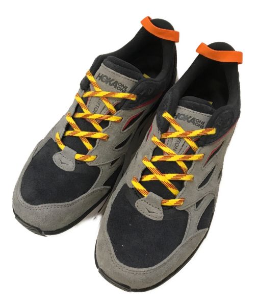 HOKAONEONE（ホカオネオネ）HOKAONEONE (ホカオネオネ) CLIFTON L SUEDE グレー×ネイビー サイズ:28cmの古着・服飾アイテム