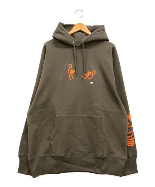 DUNNO（ドノウ）DUNNO (ドノウ) Dunno Guys Hoodie オリーブ サイズ:XL 未使用品の古着・服飾アイテム