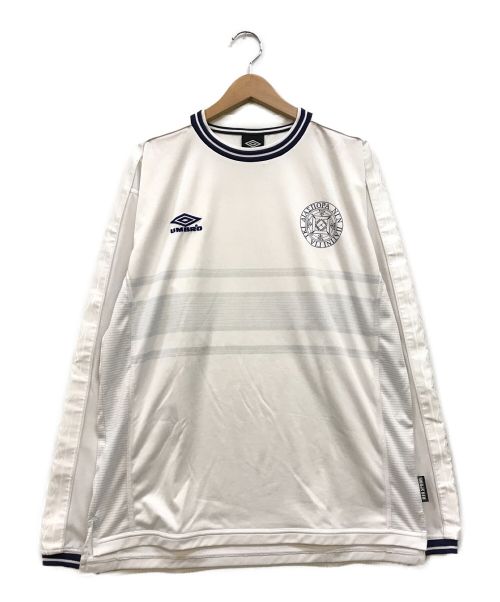 UMBRO（アンブロ）UMBRO (アンブロ) Diaspora Skateboards (ディアスポラスケートボードズ) Football Shirts ホワイト サイズ:Oの古着・服飾アイテム