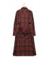 23区 (ニジュウサンク) LOCHCARRON TARTAN CHECK CLEAR チェックシャツワンピース レッド サイズ:44 未使用品：8800円