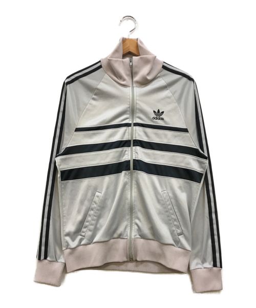 adidas（アディダス）adidas (アディダス) ハイネックトラックジャケット グレー サイズ:下記参照の古着・服飾アイテム