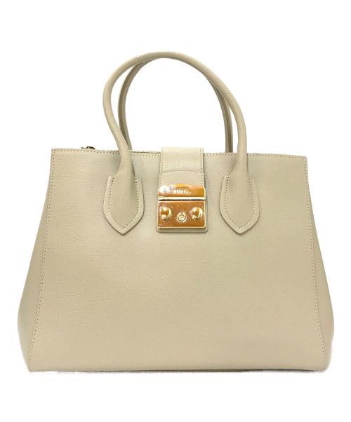 FURLA（フルラ）FURLA (フルラ) メトロポリス2WAYショルダーバッグ ベージュの古着・服飾アイテム