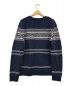 A.P.C. (アー・ペー・セー) ノルディック柄ニット ブルー サイズ:M：7800円