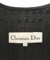 中古・古着 Christian Dior (クリスチャン ディオール) ジャガードノーカラージャケット ブラック サイズ:13：12800円