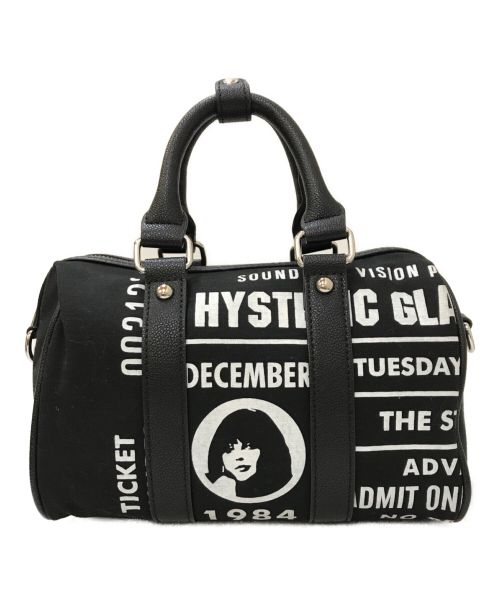 Hysteric Glamour（ヒステリックグラマー）Hysteric Glamour (ヒステリックグラマー) 2WAYミニボストンバッグ ブラック×ホワイトの古着・服飾アイテム