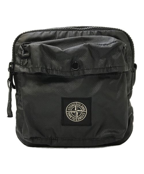 STONE ISLAND（ストーンアイランド）STONE ISLAND (ストーンアイランド) GARMENT DYED BUMBAG ブラックの古着・服飾アイテム