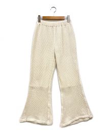 PHEENY（フィーニー）の古着「Basket mesh flared pants」｜ベージュ