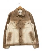 Acne studiosアクネ ストゥディオス）の古着「Omaro Bleached Cotton Canvas Jacket」｜ベージュ