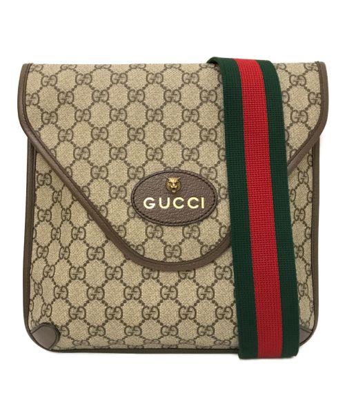 GUCCI（グッチ）GUCCI (グッチ) NEOVINTAGE GGメッセンジャーバッグ ベージュの古着・服飾アイテム