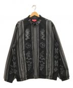 SUPREMEシュプリーム）の古着「Woven Striped Batik Jacket」｜ブラック