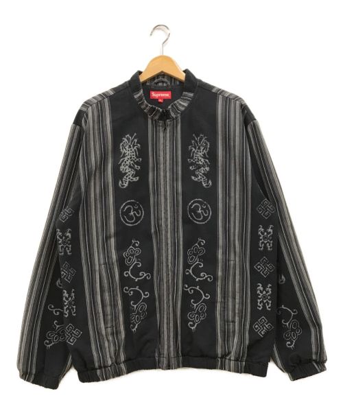 SUPREME（シュプリーム）SUPREME (シュプリーム) Woven Striped Batik Jacket ブラック サイズ:XLの古着・服飾アイテム