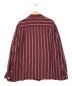 WACKO MARIA (ワコマリア) STRIPED OPEN COLLAR SHIRT ボルドー サイズ:L：14000円