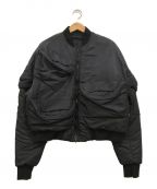 JULIUSユリウス）の古着「MULTI POCKET BOMBER JACKET」｜ブラック