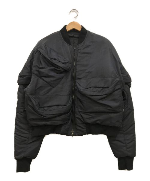 JULIUS（ユリウス）JULIUS (ユリウス) MULTI POCKET BOMBER JACKET ブラック サイズ:2の古着・服飾アイテム