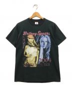 VINTAGEヴィンテージ/ビンテージ）の古着「Britney Spears ツアーTシャツ」｜ブラック