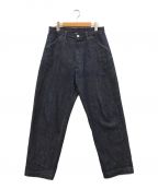 UNIVERSAL PRODUCTS.×CANTONユニバーサルプロダクツ×キャントン）の古着「5POCKET WIDE TAPERED DENIM PANTS」｜インディゴ
