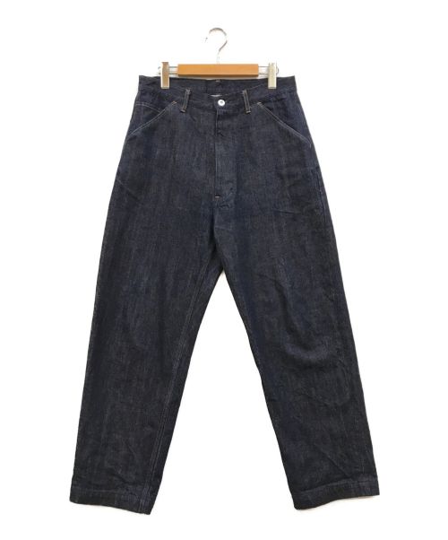 UNIVERSAL PRODUCTS.（ユニバーサルプロダクツ）UNIVERSAL PRODUCTS. (ユニバーサルプロダクツ) CANTON (キャントン) 5POCKET WIDE TAPERED DENIM PANTS インディゴ サイズ:2の古着・服飾アイテム